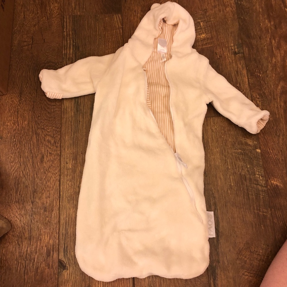 FAO Schwartz Cream Fuzzy Sleeper
